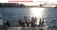 Desktop Screenshot of janthesydneyharbourcruises.com