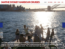 Tablet Screenshot of janthesydneyharbourcruises.com